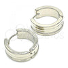 Stainless Steel Huggie Hoop, Polished, Steel Finish, 02.230.0053.20