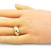 Oro Laminado Elegant Ring, Gold Filled Style Polished, Golden Finish, 01.341.0124