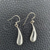 Sterling Silver Dangle Earring, Teardrop Design, Polished, Silver Finish, 02.397.0003