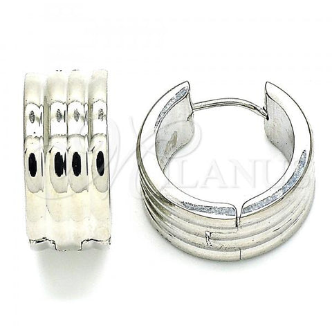Stainless Steel Huggie Hoop, Polished, Steel Finish, 02.230.0034.2.20