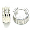 Stainless Steel Huggie Hoop, Polished, Steel Finish, 02.230.0034.2.20