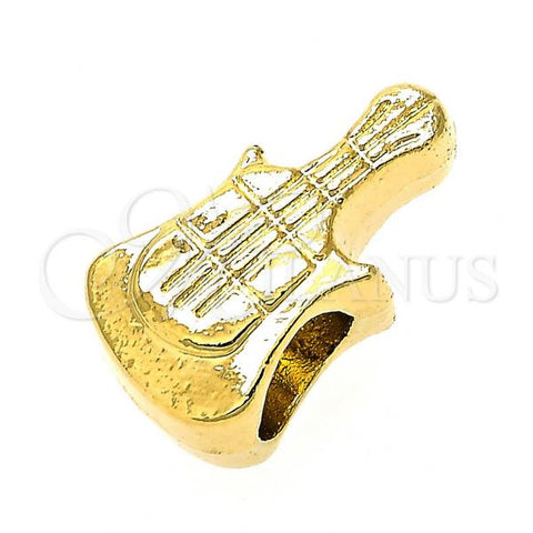 Oro Laminado Love Link Pendant, Gold Filled Style Guitar Design, Golden Finish, 05.179.0024