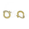 Oro Laminado Small Hoop, Gold Filled Style Diamond Cutting Finish, Golden Finish, 02.96.0083.10