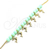 Oro Laminado Charm Bracelet, Gold Filled Style Dolphin Design, Polished, Golden Finish, 03.63.2096.07