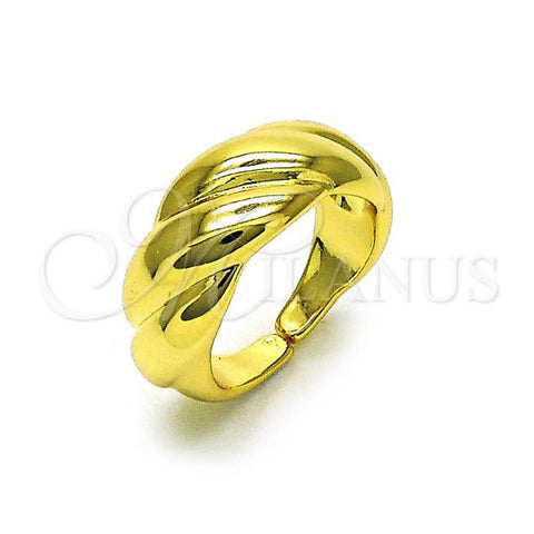 Oro Laminado Elegant Ring, Gold Filled Style Polished, Golden Finish, 01.341.0124