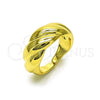 Oro Laminado Elegant Ring, Gold Filled Style Polished, Golden Finish, 01.341.0124