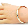 Oro Laminado Individual Bangle, Gold Filled Style Polished, Golden Finish, 07.213.0015.05