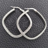 Sterling Silver Medium Hoop, Diamond Cutting Finish, Silver Finish, 02.389.0148.40