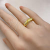 Oro Laminado Elegant Ring, Gold Filled Style Polished, Golden Finish, 01.196.0024