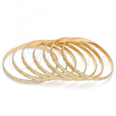 Oro Laminado Semanario Bangle, Gold Filled Style Polished, Golden Finish, 07.252.0075.06