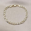 Oro Laminado Basic Bracelet, Gold Filled Style Mariner Design, Polished, Golden Finish, 5.222.024.07