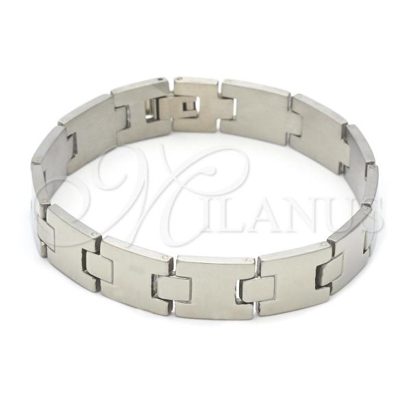 Stainless Steel Solid Bracelet, Polished, Steel Finish, 03.63.1479.08