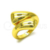 Oro Laminado Elegant Ring, Gold Filled Style Chunky Design, Polished, Golden Finish, 01.341.0155