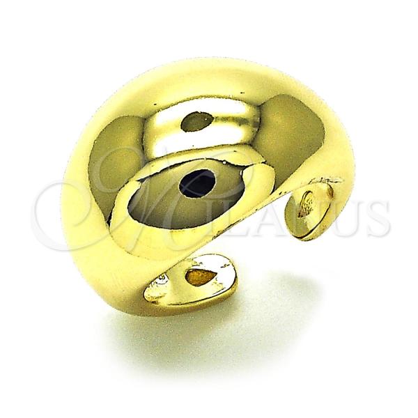 Oro Laminado Elegant Ring, Gold Filled Style Ball Design, Polished, Golden Finish, 01.213.0048