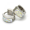 Stainless Steel Huggie Hoop, with  Crystal, Polished, Steel Finish, 02.230.0018.15
