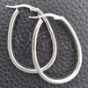Sterling Silver Medium Hoop, Diamond Cutting Finish, Silver Finish, 02.389.0128.40