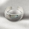 Rhodium Plated Individual Bangle, Polished, Rhodium Finish, 07.432.0004.1