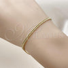 Oro Laminado Basic Bracelet, Gold Filled Style Polished, Golden Finish, 03.213.0297.07
