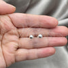 Sterling Silver Stud Earring, Ball Design, Polished, Silver Finish, 02.401.0055.06