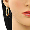 Oro Laminado Medium Hoop, Gold Filled Style Polished, Golden Finish, 02.170.0262.30