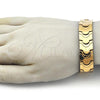 Stainless Steel Solid Bracelet, Polished, Golden Finish, 03.114.0221.3.09