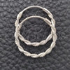 Sterling Silver Small Hoop, Diamond Cutting Finish, Silver Finish, 02.399.0016.20