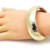 Oro Laminado Individual Bangle, Gold Filled Style Chunky Design, Polished, Golden Finish, 07.307.0021.05
