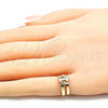 Oro Laminado Toe Ring, Gold Filled Style Anchor Design, Polished, Golden Finish, 01.233.0022 (One size fits all)