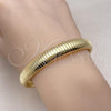 Oro Laminado Fancy Bracelet, Gold Filled Style Expandable Bead Design, Polished, Golden Finish, 03.213.0252.08