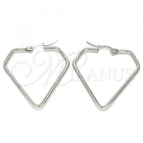 Stainless Steel Medium Hoop, Polished, Steel Finish, 02.356.0003.35