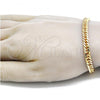 Oro Laminado Basic Bracelet, Gold Filled Style Polished, Golden Finish, 04.63.1404.08