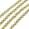 Oro Laminado Basic Necklace, Gold Filled Style Rolo Design, Polished, Golden Finish, 04.213.0353.24