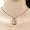Oro Laminado Fancy Pendant, Gold Filled Style Teddy Bear Design, Polished, Golden Finish, 05.362.0002