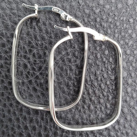 Sterling Silver Medium Hoop, Polished, Silver Finish, 02.389.0153.30