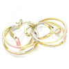 Oro Laminado Small Hoop, Gold Filled Style Polished, Tricolor, 02.170.0303.1.20