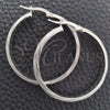 Sterling Silver Medium Hoop, Diamond Cutting Finish, Silver Finish, 02.389.0174.30