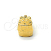 Oro Laminado Love Link Pendant, Gold Filled Style Bow Design, Golden Finish, 05.179.0011