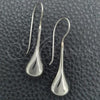 Sterling Silver Dangle Earring, Teardrop Design, Polished, Silver Finish, 02.395.0017