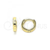 Oro Laminado Huggie Hoop, Gold Filled Style Polished, Golden Finish, 02.210.0566.10