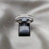 Stainless Steel Mens Ring, with White Cubic Zirconia, Polished, Steel Finish, 01.63.0595.12