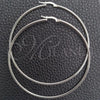 Sterling Silver Large Hoop, Hollow Design, Polished, Silver Finish, 02.389.0186.70