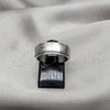 Stainless Steel Mens Ring, Double Design, Polished, Steel Finish, 01.63.0720.08