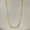 Oro Laminado Basic Necklace, Gold Filled Style Polished, Golden Finish, 04.213.0216.18