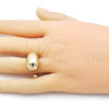 Oro Laminado Elegant Ring, Gold Filled Style Chunky Design, Polished, Golden Finish, 01.163.0003