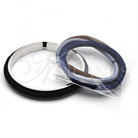Rhodium Plated Individual Bangle, Polished, Rhodium Finish, 07.192.0029.1 (08 MM Thickness, One size fits all)