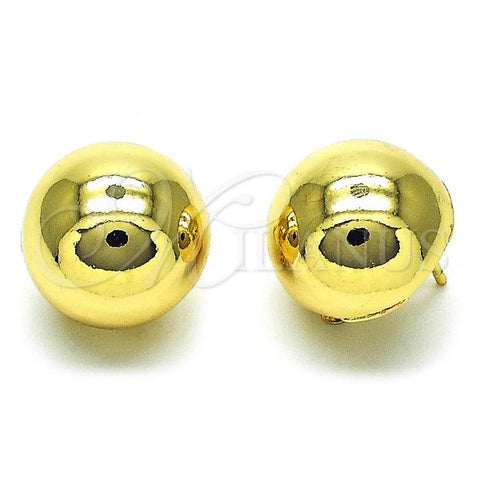 Oro Laminado Leverback Earring, Gold Filled Style Polished, Golden Finish, 02.163.0221