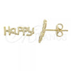 Oro Laminado Stud Earring, Gold Filled Style Polished, Golden Finish, 02.94.0052 *PROMO*
