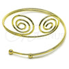 Arm Cuff Spiral Design, Polished, Golden Finish, 03.65.1176 Spiral Design, Polished, Golden Finish, 03.65.1176