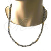 Stainless Steel Necklace and Bracelet, Polished, Two Tone, 06.363.0003.1