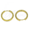 Stainless Steel Huggie Hoop, Polished, Golden Finish, 02.384.0021.20